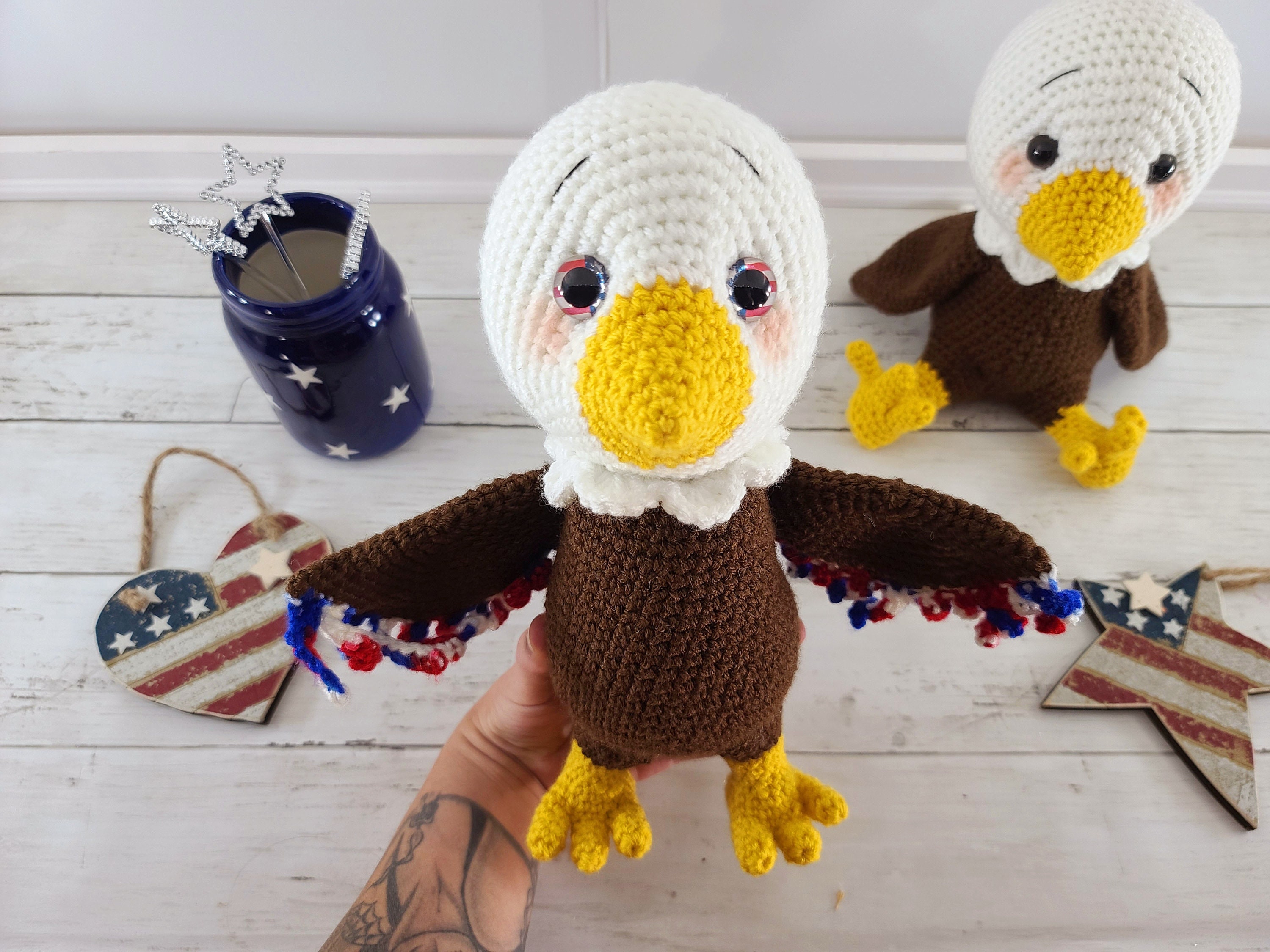 Eagle crochet eagle eagle crochet pattern eagle tutorial Etsy