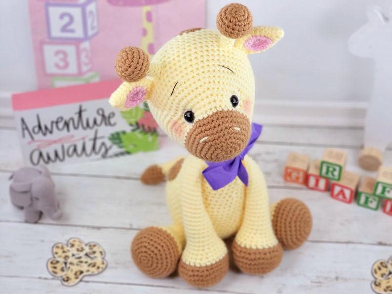 giraffe crochet pattern, crochet pattern, crochet giraffe, giraffe, crochet pattern, pattern, amigurumi, giraffe doll image 2