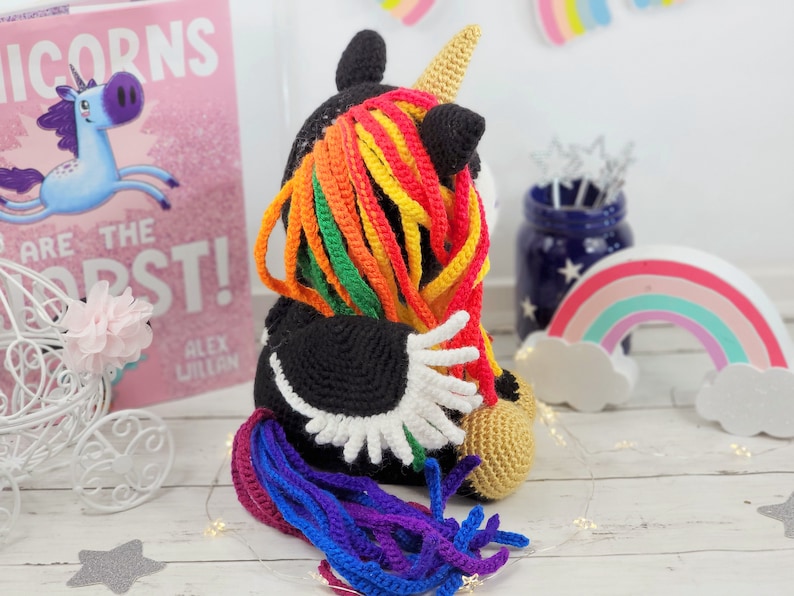 unicorn crochet pattern, crochet unicorn, amigurumi, crochet pattern, unicorn pattern image 9