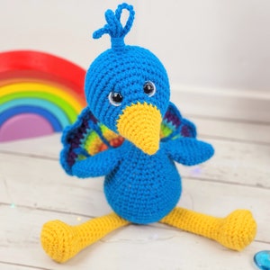 peacock crochet pattern, peacock doll, crochet peacock, crochet pattern image 10