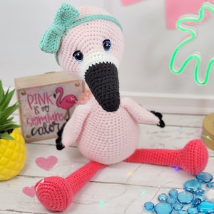 flamingo crochet pattern, crochet flamingo, flamingo pattern