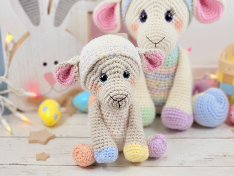 lamb crochet pattern, sheep crochet pattern, crochet lamb, crochet sheep, amigurumi lamb, lamb tutorial image 10