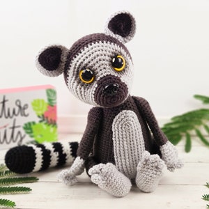 lemur, lemur crochet pattern, crochet pattern, crochet lemur, lemur amigurumi, amigurumi, lemur tutorial