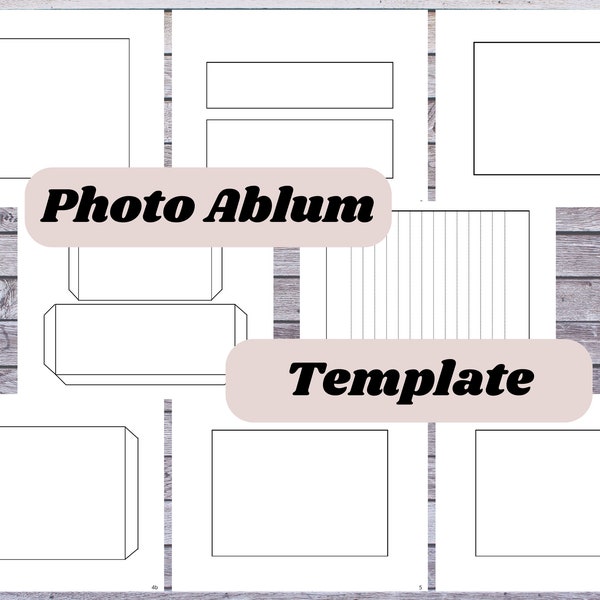 Photo Album Template Perfect for Beginners  Scrapbooking