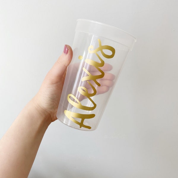 22oz Custom Name Cup, Beach Cup, Custom Cup, Personalized Cup, Party Cup, Bachelorette Party Cups, Bridal Shower, Custom Name Cup