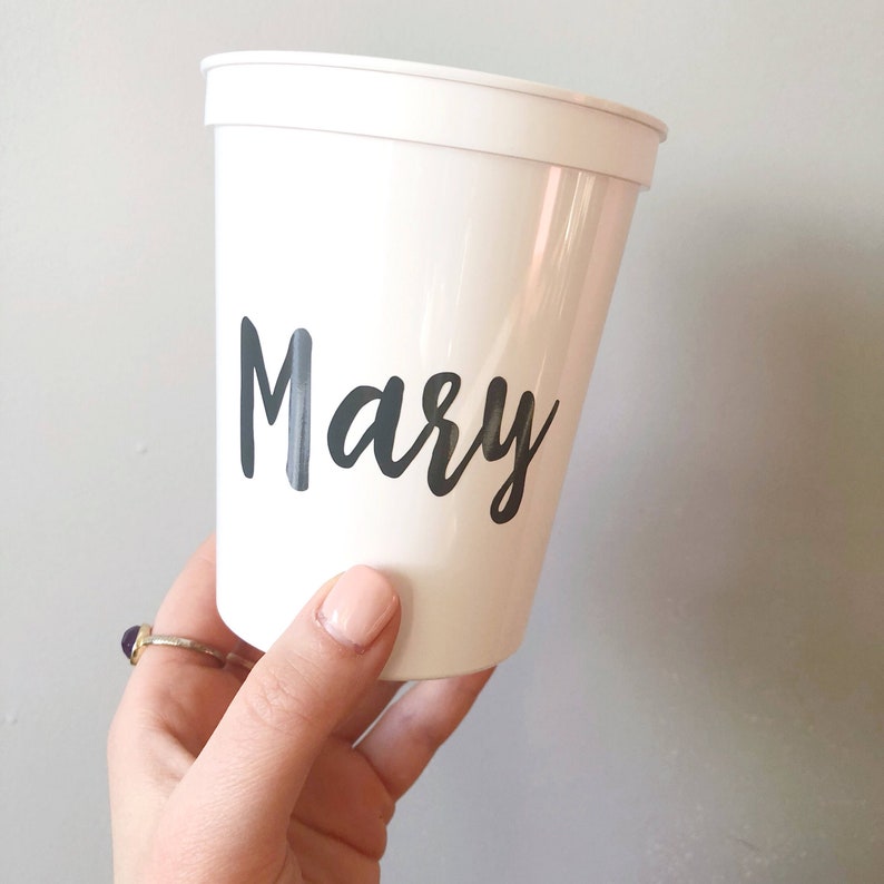 Personalized Name Cup Personal Gift Custom Plastic Cup Etsy