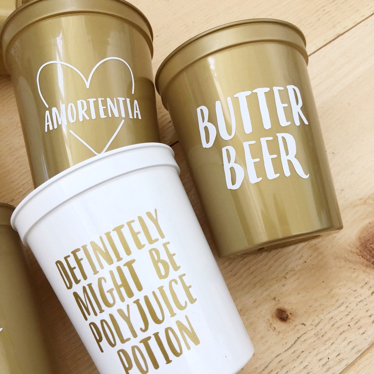 Magical Wedding Cups, Wizard Birthday Party, Nerd Gift, Personal Cup ...