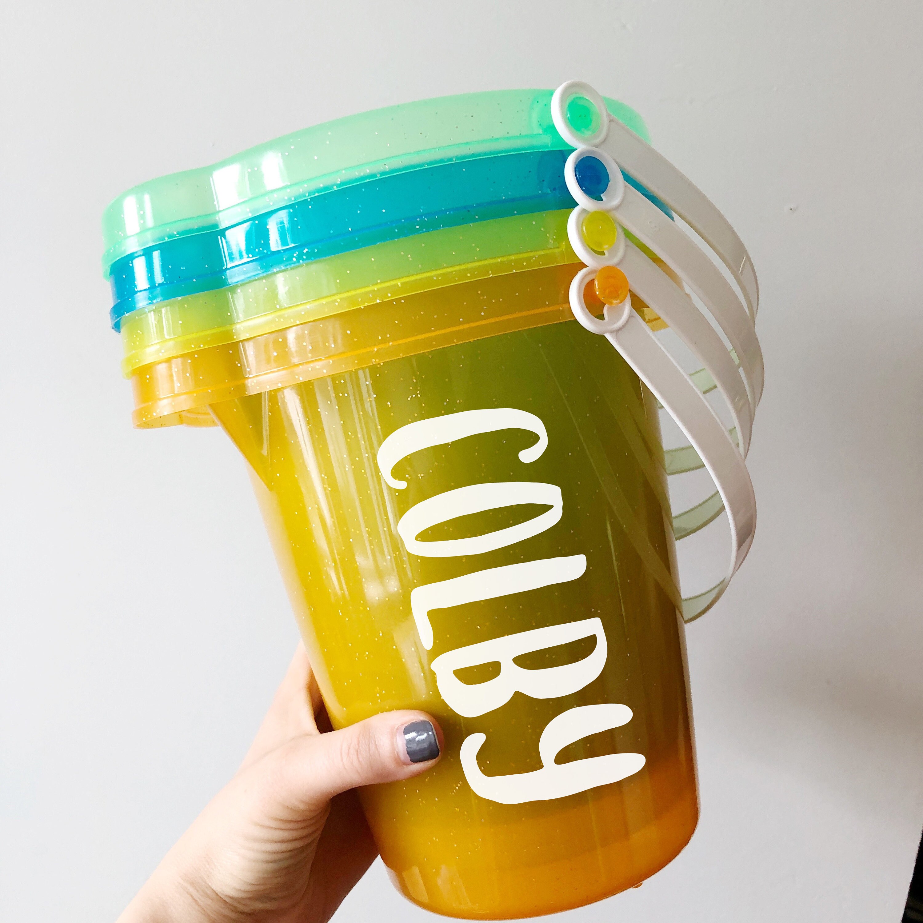 Custom Beach Pail Pail With Name Custom Beach Gear Etsy