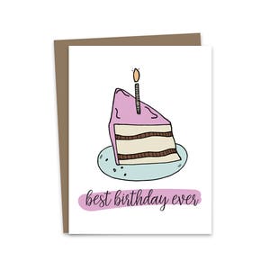 Bester Geburtstag aller Zeiten, Geburtstagskarte, Bester Freund Karte, Geburtstagskuchen Karte, Kuchen Karte, Geburtstagskarte für Sie, Teen Geburtstagskarte, BFF Karte