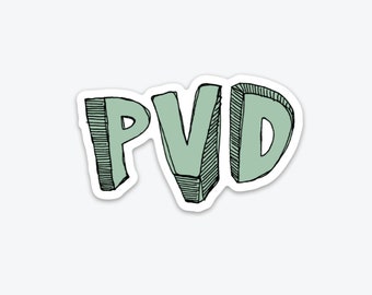 Providence Sticker, Vinyl Sticker, Sticker for Water Bottle, Scrapbooking Stickers, Laptop Sticker, Cell Phone Sticker, Rhode Island Sticker