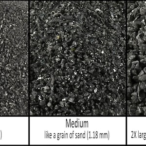 Specularite Natural Stone- Crushed Inlay Stone (fine, medium, or coarse-.5oz,2oz,4oz,1/2 lb,1lb) Great for woodworking, jewelry and more