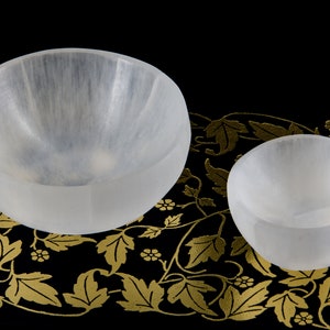 Selenite Bowl Crystal Carving - Home Décor, Healing Crystals and Stones (2 sizes available)