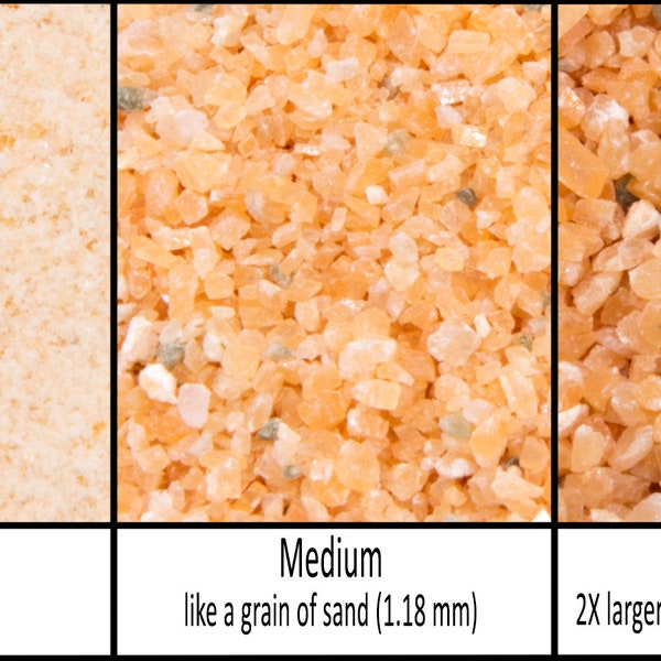 Orange Calcite Natural Stone - Crushed Inlay Stone (fine, medium, or coarse - .5oz, 1oz, 2oz, 1/2lb) Great for woodworking, jewelry, & more