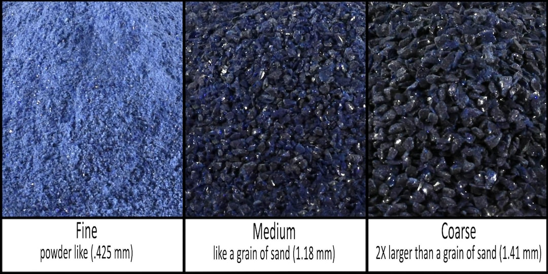 Bluestone - Crushed Inlay Stone (fine, Medium, or Coarse - .5oz,1oz,2 ...