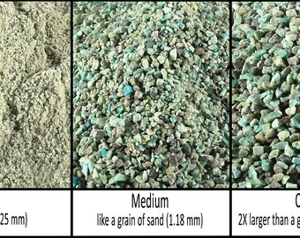 Green Chrysocolla Natural Stone-Crushed Inlay Stone (fine, medium, coarse-.5oz,1oz,2oz,4oz,1/2lb,1lb) Great for woodworking, jewelry & more