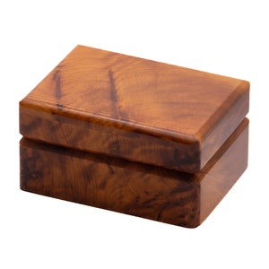 Thuya Burl Rectangle Shaped Box