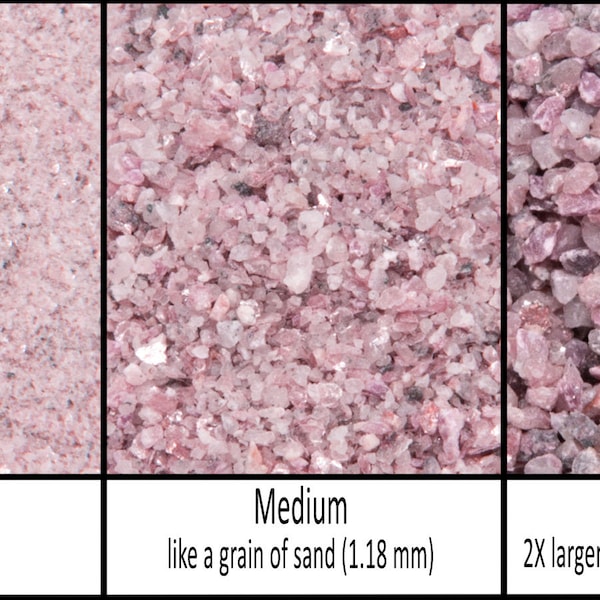 Lepidolite Natural Stone - Crushed Inlay Stone (fine,medium,or coarse-.5oz,1oz 2oz,4oz,1/2lb,1lb) Great for woodworking, jewelry & more