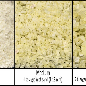 Lemon Serpentine Natural Stone- Crushed Inlay Stone (fine,medium,coarse-.5 oz,1 oz,2 oz,4oz,1/2lb,1lb) Great for woodworking, jewelry & more