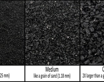 Black Tourmaline Natural Stone-Crushed Inlay Stone (fine,medium,or coarse-.5oz,1oz,2oz,4oz,1/2lb,1lb) Great for woodworking,jewelry and more
