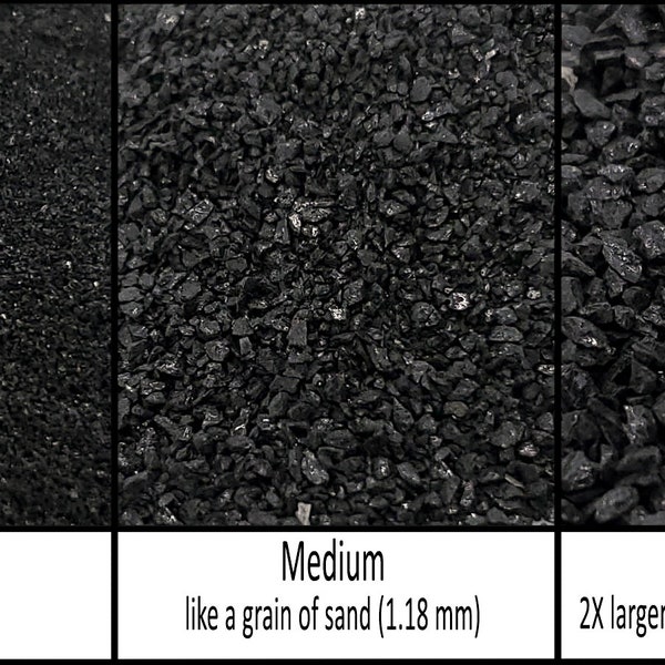 Black Tourmaline Natural Stone-Crushed Inlay Stone (fine,medium,or coarse-.5oz,1oz,2oz,4oz,1/2lb,1lb) Great for woodworking,jewelry and more