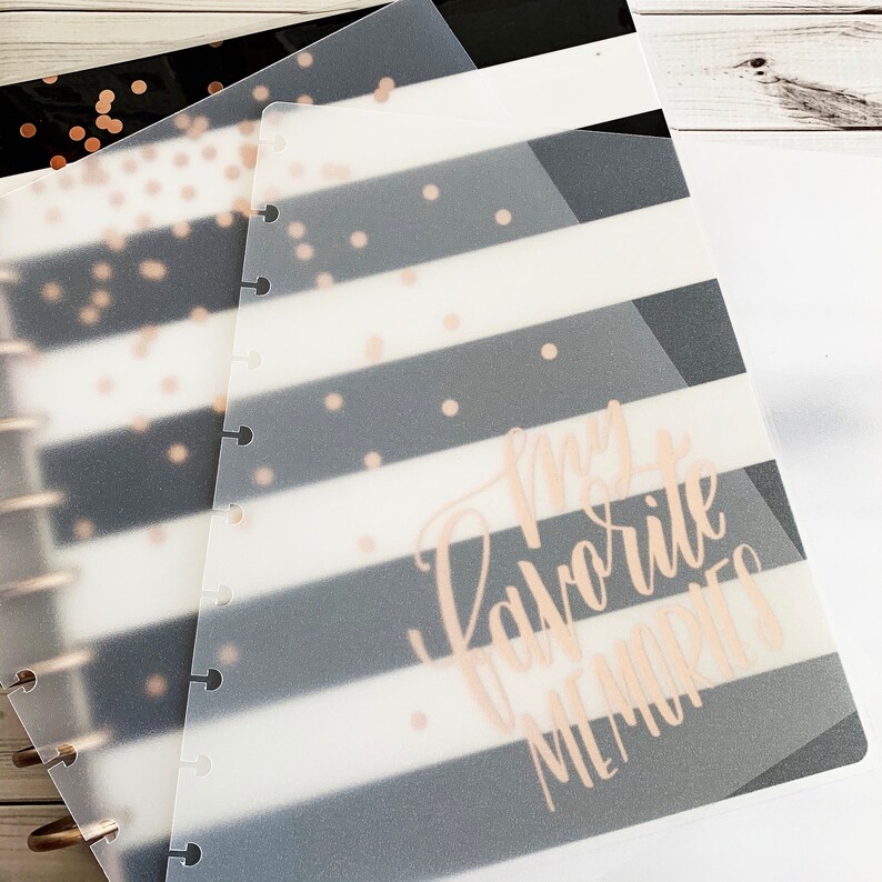 Clear Notebook Covers Discbound Planner Covers conjunto de 2 Etsy