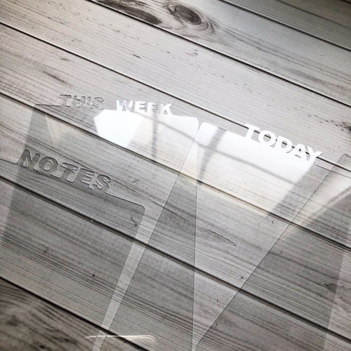 Planner Dashboard: Crystal Clear! Today / This Week / This Month / Notes / Inbox / School & more! 2202