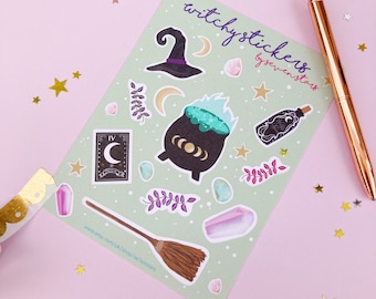 Witchy Stickers | Witch Sticker Sheet