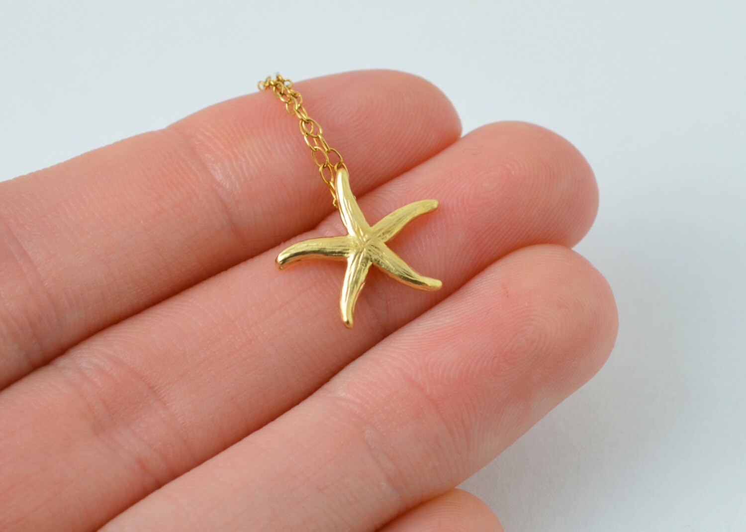 Gold Starfish Necklace Starfish Necklace Starfish Necklace Etsy
