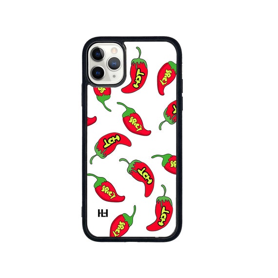 Red chilli hot pepper print phone case