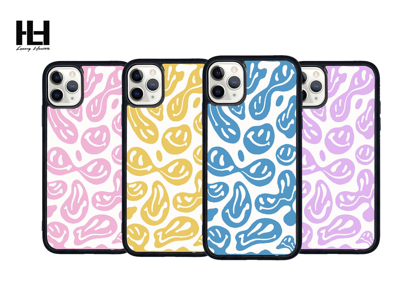 iPhone case Pastel Dripping smile melting iPhone case with soft rubbe…