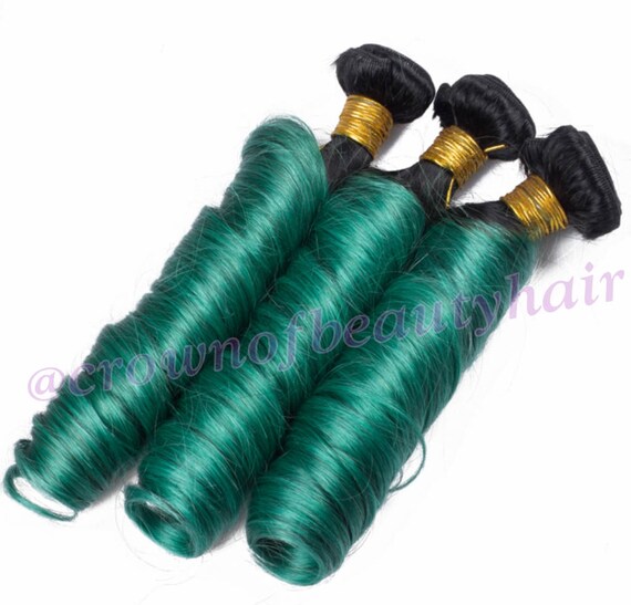 Ombre Haircoloured Hair 100 Human Hairdark Rootsdark Etsy