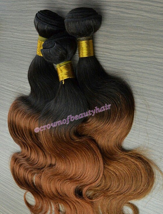 Ombre 100 Human Hairvirgin Hairweft Hairombre Etsy