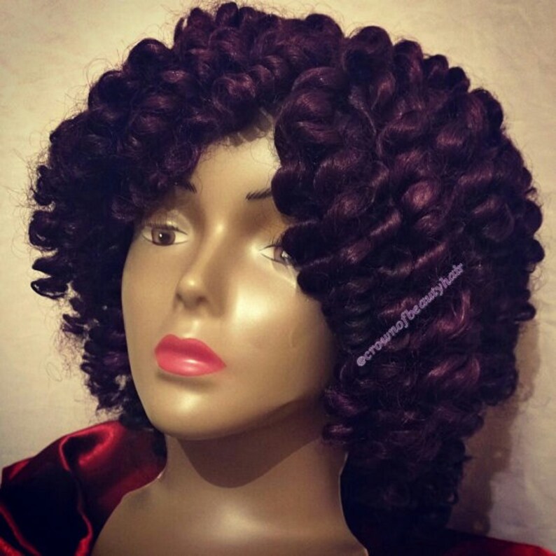 Twist Out Synthetic Kanekalon Hair Crochet Crochet Wig Etsy