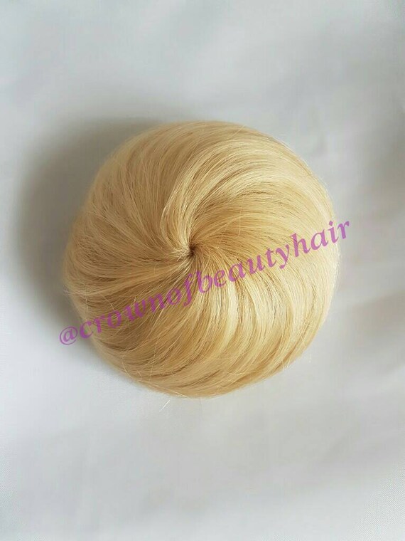 Human Hair Bunclip In Bunbun Extensionhuman Hair Clip In Etsy
