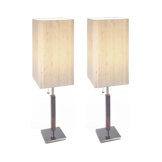 Modern table lamp bedroom single or light modern table lamp chrome base