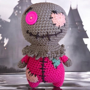 Handmade Crochet Voodoo Doll - SammyKayCrochet. Perfect for Halloween Decor and Gifts