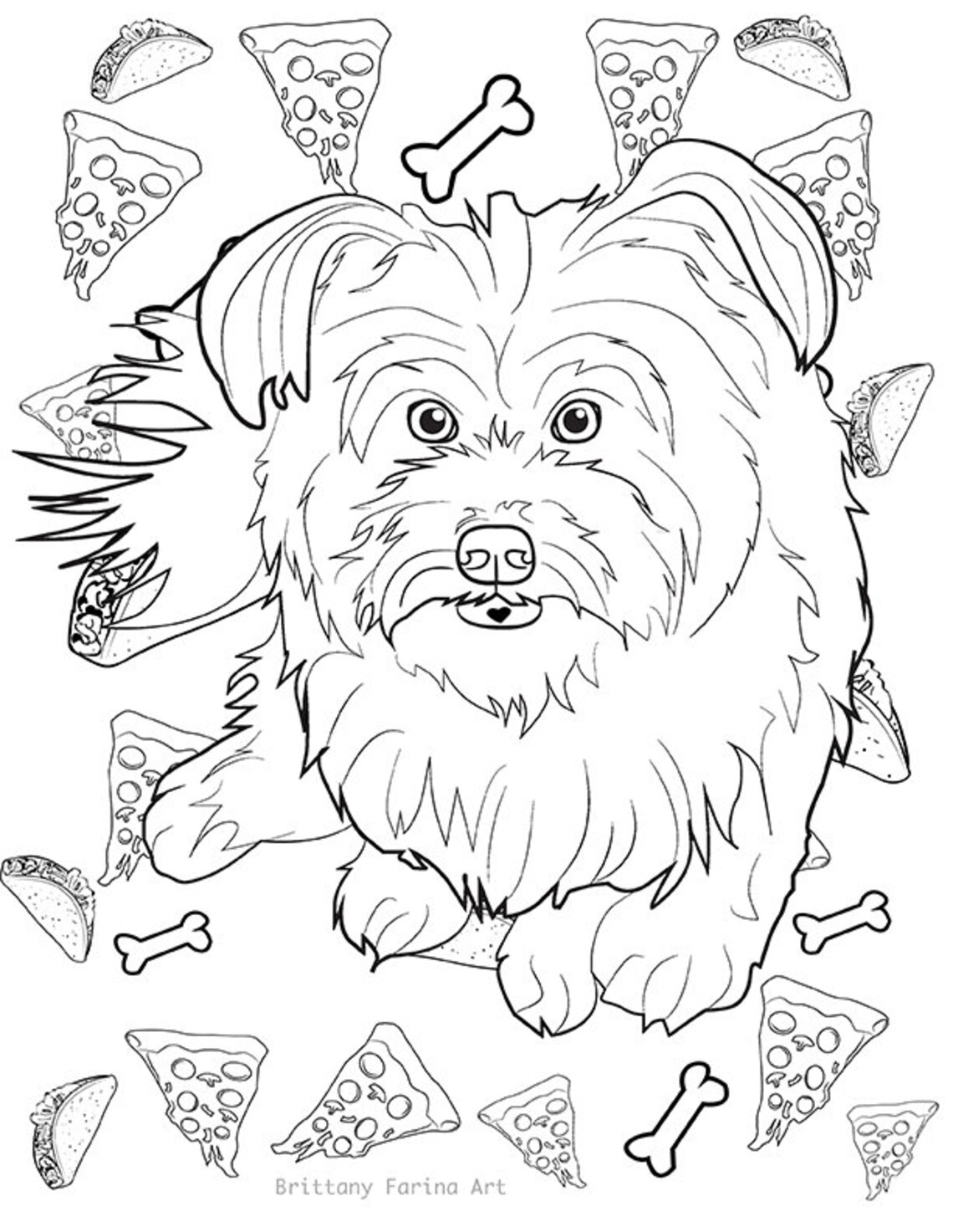 Dog Coloring Page, Dogs, Coloring Pages - Etsy
