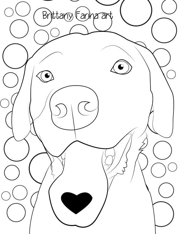 Quick And Easy Dog Coloring Pages