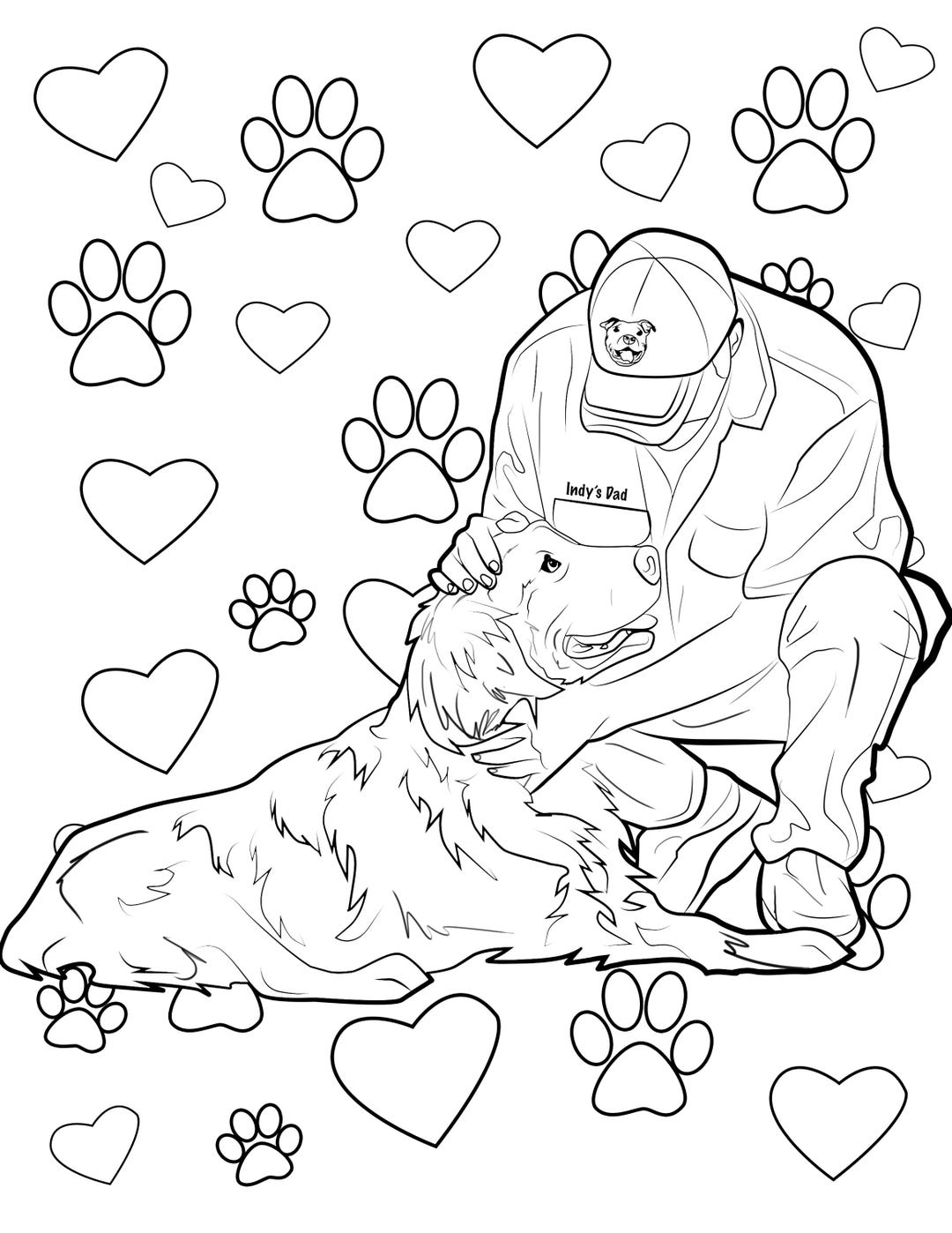 Coloring Book, Coloring Book of Your Pet, Coloring Books, Pets, Etsy