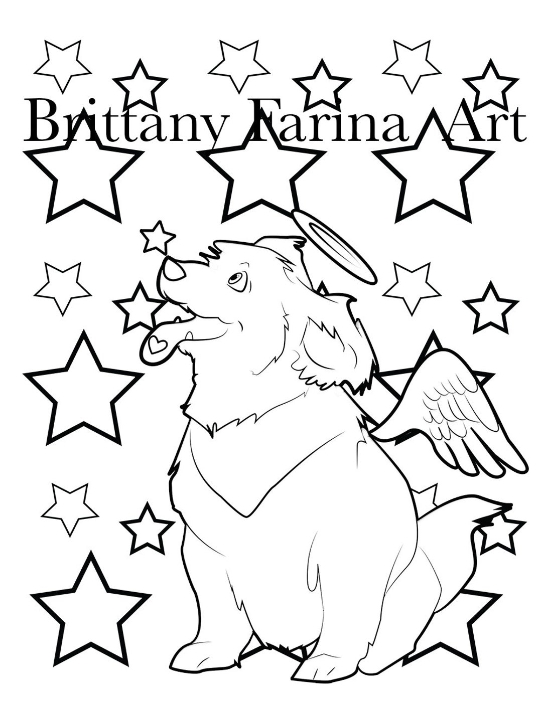 Dog Coloring Page, Coloring Page, Dogs Etsy