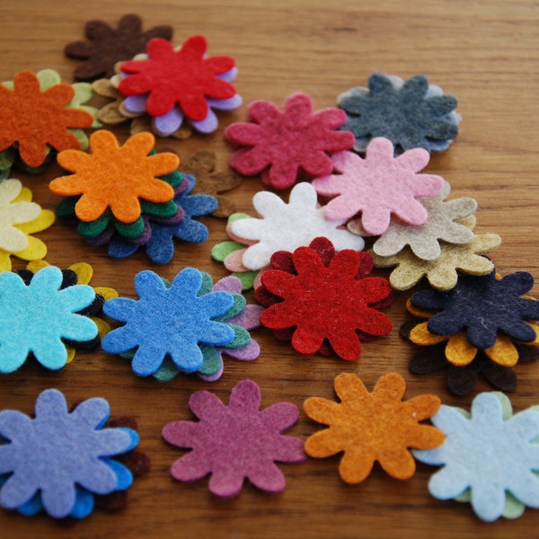 Felt Flower Die Cut Etsy