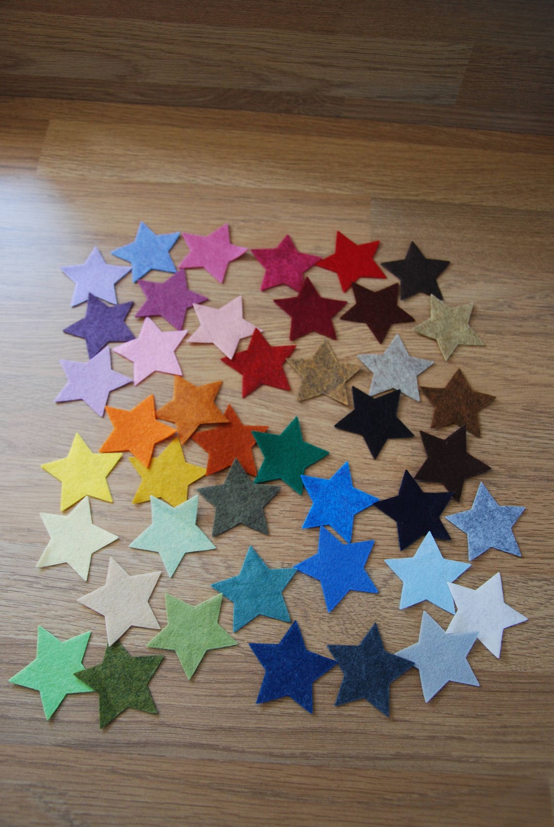 Felt Stars Die Cut Felt Stars Felt Shapes Felt Star Etsy