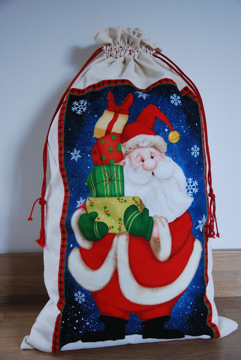 large christmas drawstring gift bags
