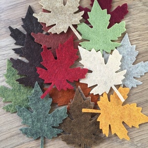 Autumn Felt Leaves, Die Cut Felt Leaves, Felt Shapes, Die Cut Felt Shapes, Felt Leaf Shapes, Felt Leaf Pack, Craft Pack, Die Cut Felt Pack