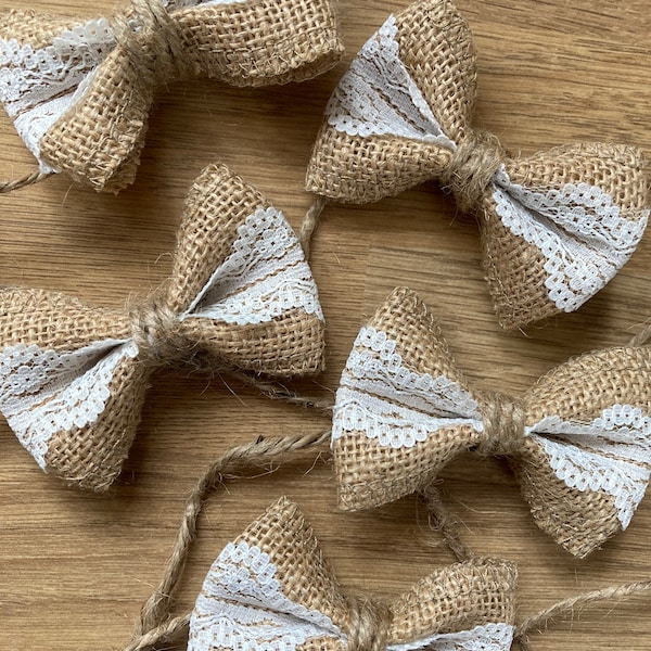 hessian bow tie