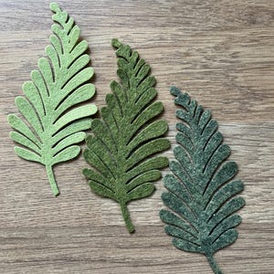 Felt Leaves, Die Cut Felt Leaves, Felt Shapes, Felt Leaf Embellishments, Felt Leaf Shapes, Mixed Large Size Leaf Pack, Craft Pack