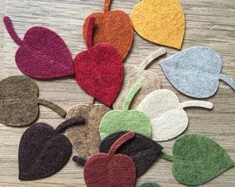 Die Cut Felt Leaves, Autumn Felt Leaves, Die Cut Felt Leaves, Felt Shapes, Felt Leaf Shapes, Felt Leaf Pack, Fall Die Cut Felt Pack