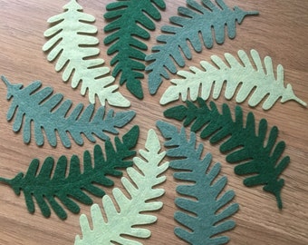 Felt Leaves, Die Cut Felt Leaves, Felt Shapes, Felt Leaf Embellishments, Felt Leaf Shapes, Mixed Large Size Leaf Pack, Craft Pack