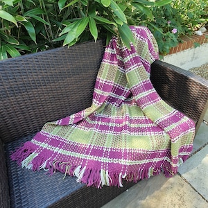 Plaid Tartan Crochet Blanket PDF