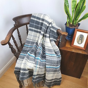 Crochet Blanket Pattern. DIY home decor. Tartan / Plaid Crochet Afghan Throw, Instant Digital Download PDF